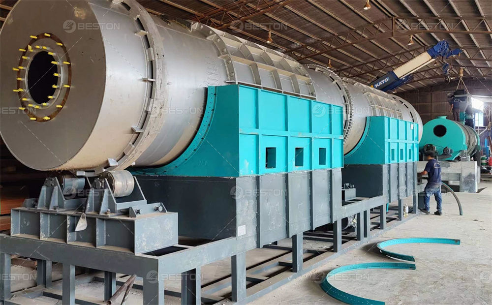 BST-30型號(hào)馬來(lái)西亞木材廠廢木料炭化設(shè)備第2張