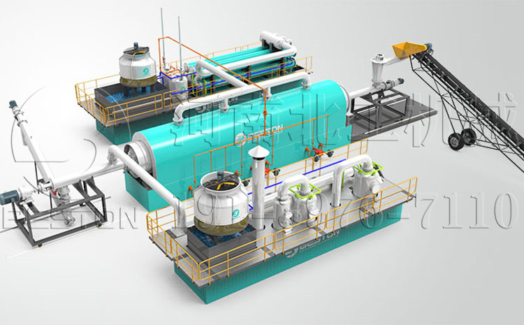 連續式廢輪胎煉油設備有什么特點